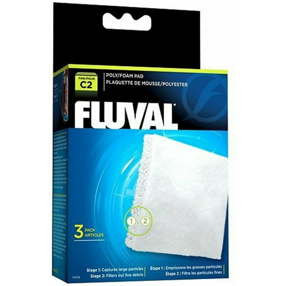 Fluval C2 Poly Foam Pad 3 pk Filter Media