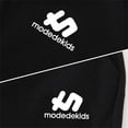 thumbnail image 6 of Boys Full-Zip Tracksuit 2-Piece Set Black Hoodie Jogger Pants Athletic Sportswear,Size 7-8 T, 6 of 9