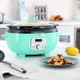 thumbnail image 3 of MegaChef 3.5 Quart Oval Electric Digital Slow Cooker in Turquoise, 3 of 5