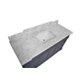 thumbnail image 2 of Elizabeth 60" Single Bathroom Vanity with Marine Gray Cabinet and Carrara Marble Top, 2 of 7
