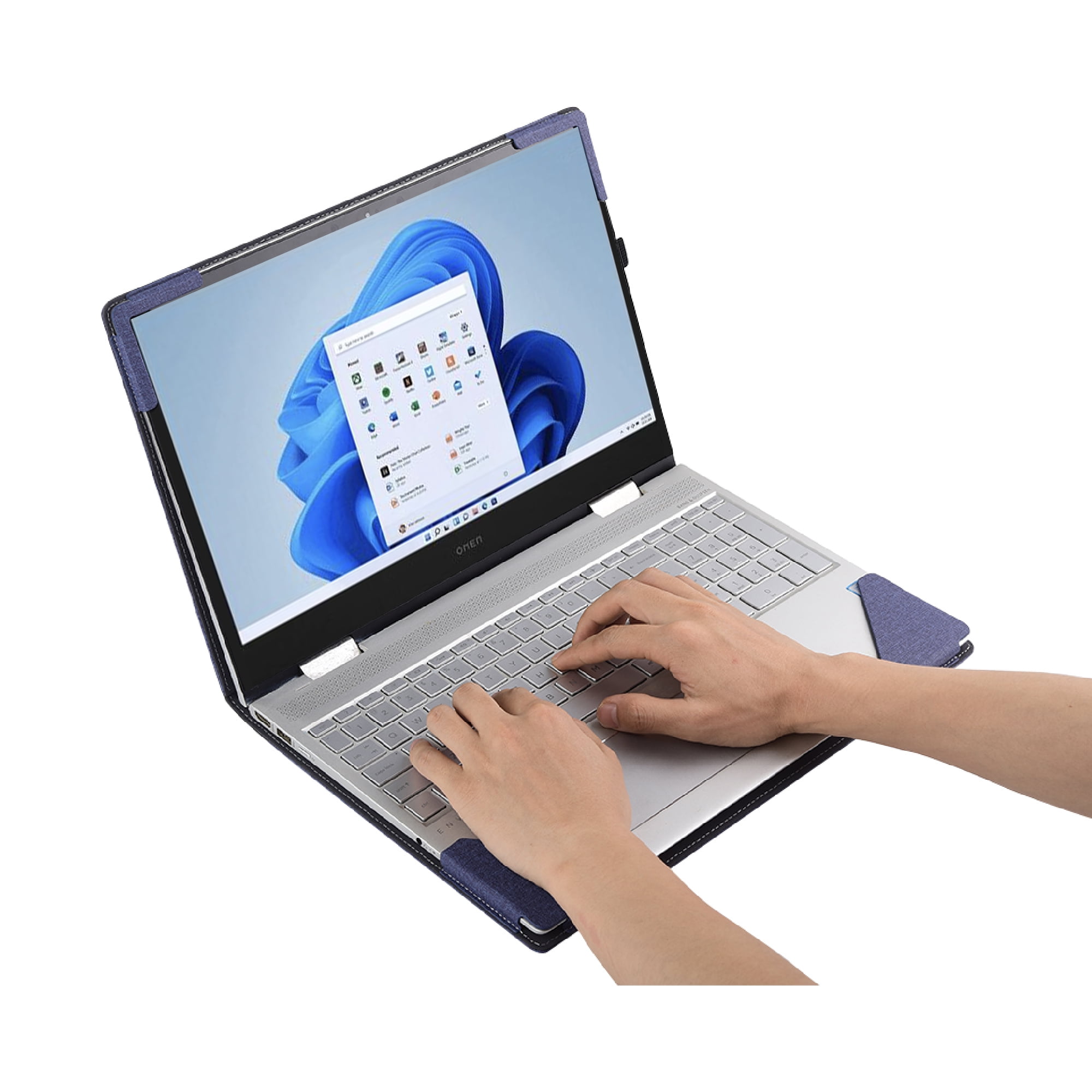 Case Cover for 16.1 inch HP OMEN Gaming Laptop 16z-xd/xf 16-xf/wf 16t-wf & Victus 16-s/r 16t-s/r 16-d Sleeve Bag,Detachable PU Leather Notebook Protective Sleeve