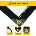 thumbnail image 5 of Seal Skin Waterproof Clear Tarp, 20 Mil Transparent Vinyl Tarpaulin with Grommets 10' X 20', 5 of 6