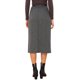 thumbnail image 3 of Falda Lápiz Midi Chic para Mujeres Otoño Invierno de Cintura Alta con Abertura para Oficina con Cinturón XS Negra, 3 of 6