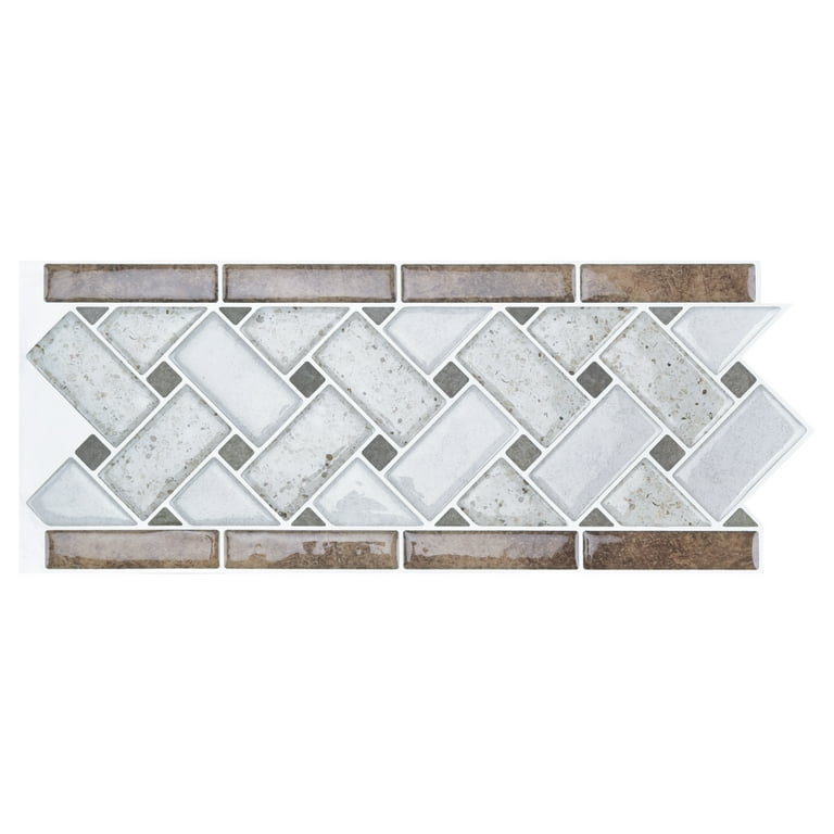 Art3d Tile Borders Peel and Stick Backsplash 12.4 Art3d Tile Borders Peel and Stick Backsplash 12.4