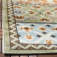 thumbnail image 4 of SAFAVIEH Veranda Moriah Geometric Indoor/Outdoor Area Rug, Green/Terracotta, 5'3" x 5'3" Square, 4 of 6