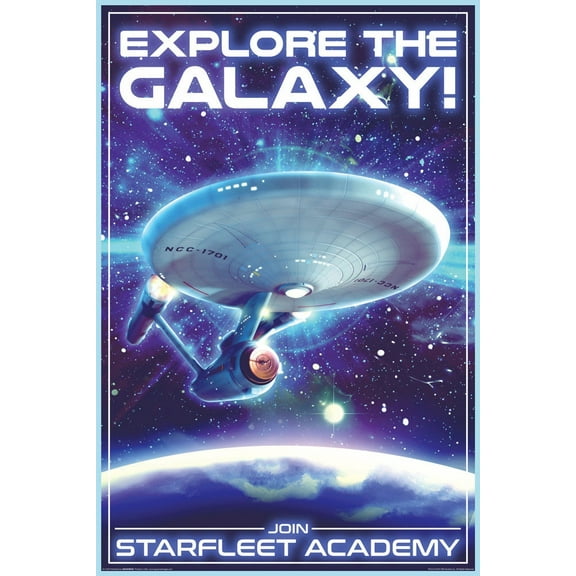 Star Trek Enterprise 1701 Explore The Galaxy 24x36 Poster