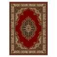 thumbnail image 2 of Radici Usa Como Area Rug 1595 Red Italian Bordered 5' 5" x 7' 7" Rectangle, 2 of 2
