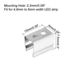 thumbnail image 2 of Unique Bargains Rope Light Mounting Clips Stainless Steel Channel Mounting Holder Accessories for 4.8mm to 6mm LED Strip 50 Pack, 2 of 5