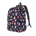 thumbnail image 1 of Easygdp Christmas Critters Delight Mochila de Lona Resistente para Laptop, Compatible con Laptops de 15 a 17 pulgadas, Ideal para Escuela, Trabajo y Viajes-Small, 1 of 5