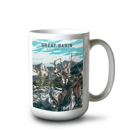

15 fl oz Ceramic Mug Great Basin National Park Nevada Painterly National Park Series Dishwasher & Microwave Safe