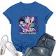 thumbnail image 1 of Moonsky Camiseta unisex Huntrix Dem-0n, colores cómodos, camiseta Huntrix para niñas, camiseta Mira Rumi Joey, merchandising, regalo juvenil para fans del K-pop (Azul 2XL), 1 of 4