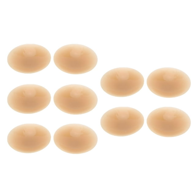 5 Paires de Housses en Silicone - Adhésifs Adhésifs Réutilisables - 8cm Soutien-Gorge Adhésif Invisible pour Robe Dos Nu