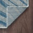 thumbnail image 7 of Veranda Contemporary 2' x 3' Cream and Blue Polypropylene Outdoor Area Rug, 7 of 7