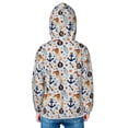 thumbnail image 4 of Kids Zip Up Hoodie for Boys Girls Toddler - Pirate Skull And Anchor Lightweight Long Sleeve 2T Boys Girl Clothes, Sun Protection Windproof Jackets Hoodie Sweatshirt, 4 of 7