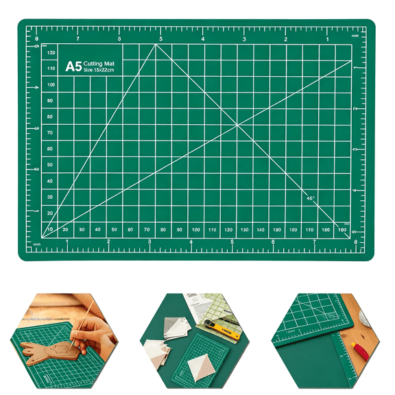 ACDANC 6" X 8" A5 Craft Mat,Small Rotary Cutting Mat for Sewing,Fabric,Ideal for Diy Crafts Fabric Fabric Cutting Mat