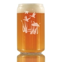Bevvee Beer Can Pint Glass 16 oz Duck Pond Gifts for Beer Enthusiasts Beer Glasses