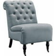 thumbnail image 2 of Linon Cora Tufted Slipper Chair, Washed Linen, 20 inch Seat Height, Multiple Colors, 2 of 5
