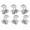 Silver, variant on Guitar Tuning Keys Set of 6, 1:18 Gear Ratio, Easy Install, Stable Durable Metal Construction