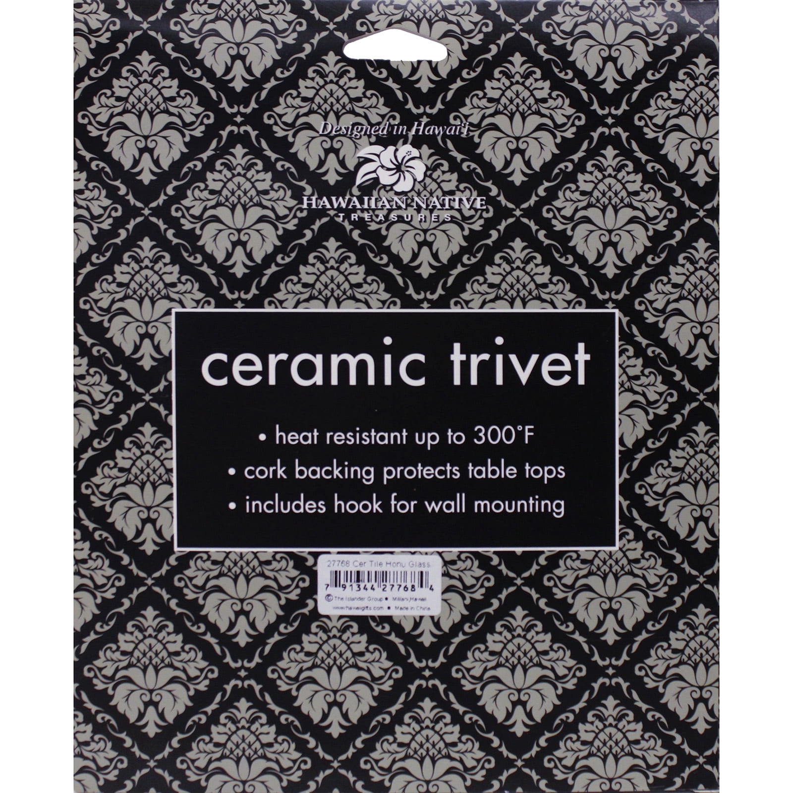 Hawaii Ceramic Tile Trivet Blue Honu Turtle