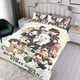 thumbnail image 3 of Bungou Stray Dogs Conjunto de sábanas temático, trío de piezas, cómodo y amigable con la piel, diseño único, regalo de decoración para el hogar para familiares, amigos y fans,140cm *210cm, 3 of 6