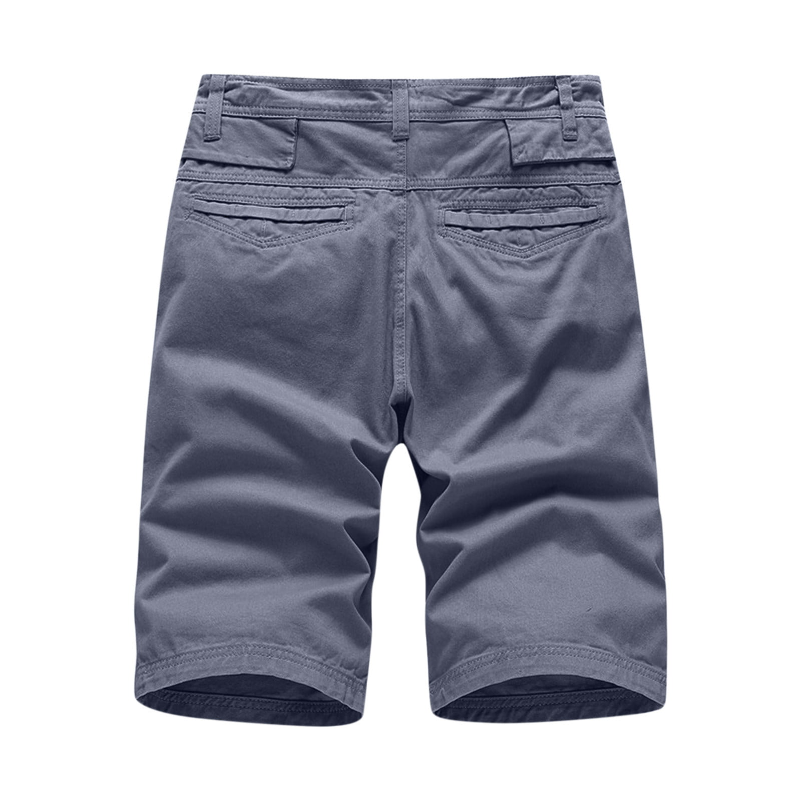 Purple Flat Front Shorts for Men