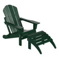 thumbnail image 1 of Paradise 2-Piece Set Classic Folding Adirondack Chair with Footrest Ottoman, 1 of 3