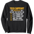 thumbnail image 1 of Tech Support Checklist - Sudadera divertida para computadora, 1 of 5
