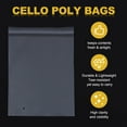 thumbnail image 3 of 100 Pack - 10 x 12 Inch Clear Resealable Cello Bags Plastic Poly Bag Fits Photos, Cards and Envelopes, Bracelet Packaging, Party Treat Bags, 3 of 7