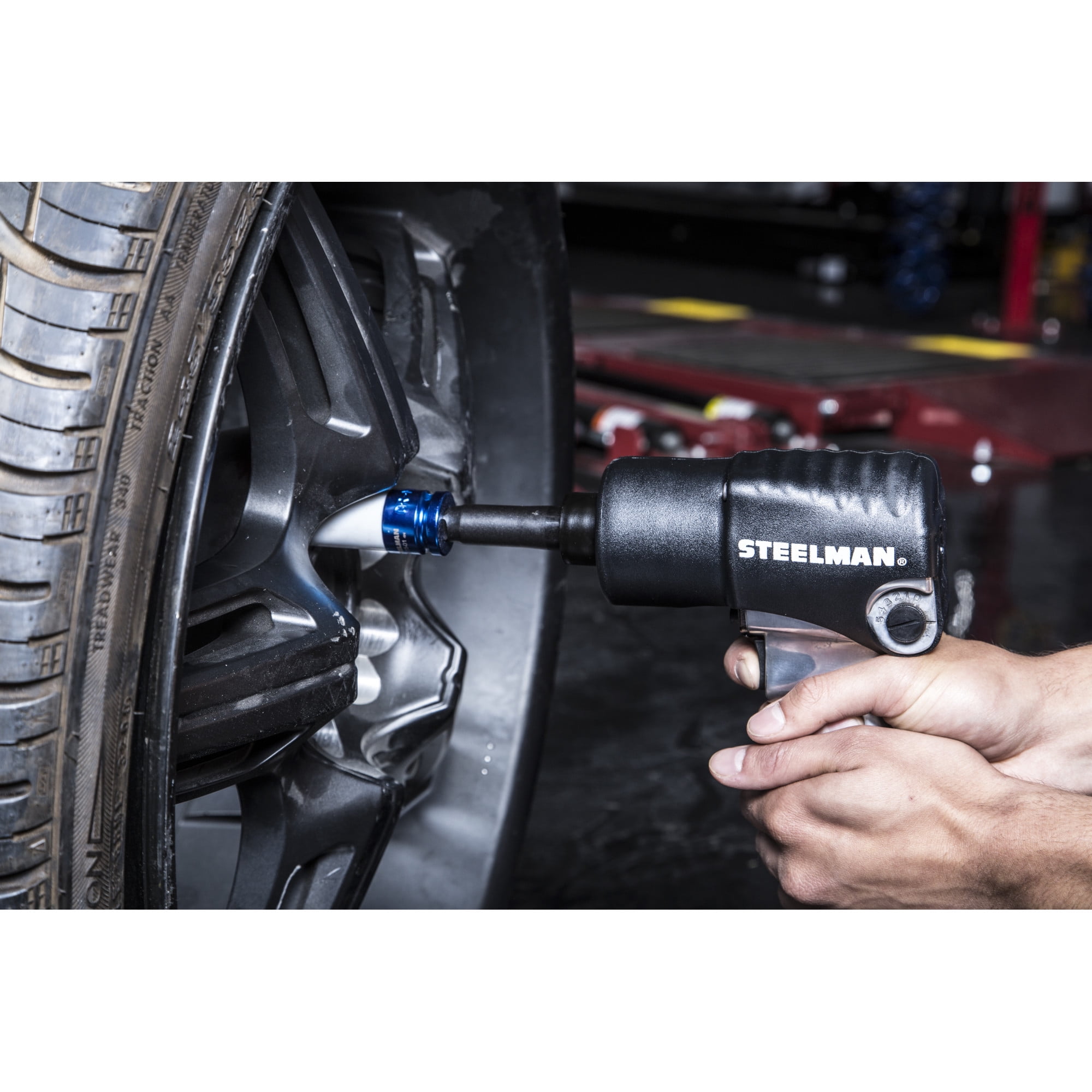STEELMAN 102-4 1/2-Inch Drive Heavy-Duty Twin Hammer Impact Wrench with 2-Inch Anvil