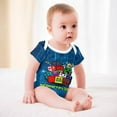 thumbnail image 5 of Geometry Dash Baby Boy Girl Short Sleeve Romper Clothing Set Print Cartoon Baby Summer One Piece Jumpsuit, 5 of 8