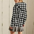 thumbnail image 4 of QQAMB Women's Winter Coat Sherpa Lined Plaid Flannel Jacket Full Zipper Hooded Flannel Shirt Jacket Warm Shacket Gray M, 4 of 6