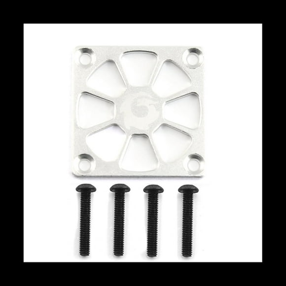 Cubierta de Ventilador de Enfriamiento de AleacióN de Aluminio 30X30Mm para RC Motor ESC Cubierta de ProteccióN de Ventilador de RegulacióN EléCtrica, Plata
