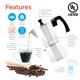 thumbnail image 3 of Cafetera para café espresso GROSCHE Milano Moka, 450 ml, plateada, 3 of 9