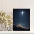 thumbnail image 2 of Nativity Camel Starry Night Canvas Wall Art 15.75x11.81 Inches, 2 of 8