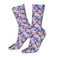 thumbnail image 5 of Goofa graffiti style Skull flower for 16in Socks, Funny Novelty Crazy Design Cotton Socks Sports Socks Knee High Socks For Men, Women,1Pairs - Gift For Working Friends, 5 of 7