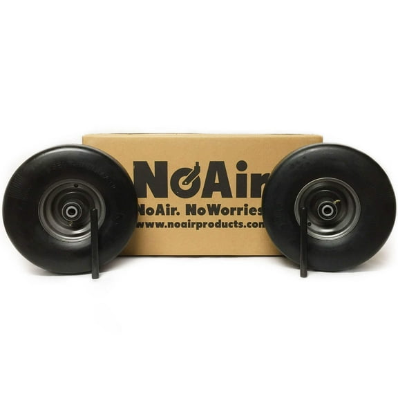 NoAir® (2) Gravely Ariens Flat Free Tire Assem 15x6.00-6 Pro Turn 200 400 Repl 07101109