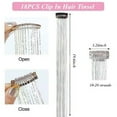 thumbnail image 3 of HLONK 18 Pcs Guirlande de Cheveux à Clipser Extensions de Cheveux 19.6 Pouces Kit de Guirlande de Cheveux à Clipser Résistant à la Chaleur Scintillant Féerique Accessoires pour Cheveux pour Enfants Filles Femmes (Argent), 3 of 7