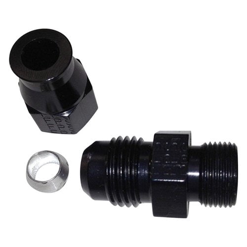 Fragola 8AN Male to 1/2in Tube Adapter Fitting Black