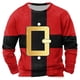 thumbnail image 2 of Sudadera sin capucha para hombre, informal, a la moda, con cuello redondo, estampado navideño, jersey de manga larga, blusa de poliéster para hombre, 2 of 5