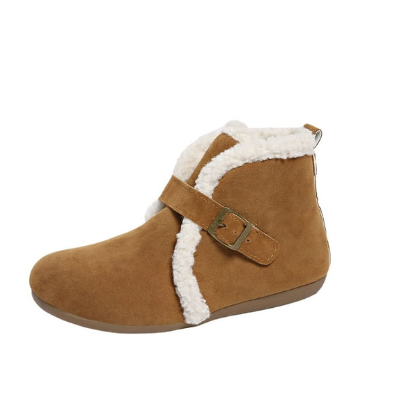 Furry Boots for Women Women's Soft Thick Bottomed Warm Indoor Boots with Furry Teddy Bear Head Mop Style Warm Boots for Women