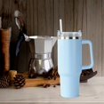 thumbnail image 3 of Water Bottle - Leakproof, Insulated Water Bottle with Handle and Straw - Leakproof Coffee Cup for Home, Office, Car, Travel, Sport, 3 of 5