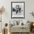 thumbnail image 4 of Historic Framed Print, [Arturo Toscanini playing with his granddaughter, Sonia Horowitz, by tree on lawn of his home in Riverdale, a suburb of New York City], 17-7/8" x 21-7/8", 4 of 9