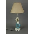 thumbnail image 5 of Zeckos Blue Glitter Tail Mermaid Table Lamps Burlap Shades Set of 2, 5 of 5