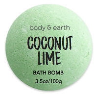 Body & Earth Coconut Lime Bath Bomb, 3.5 Oz., 8 bath bombs