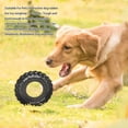 thumbnail image 3 of Dog Puzzle Toys,Dog Tire Chewing Toy Bite Resistant Treat Dispensing Rubber Aggressive Dog Tug Toy with Rope for Medium Large Dogs Improve Your Dog's Intelligence (Black), 3 of 9