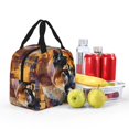 thumbnail image 5 of KLL Abstract Lion Painting Print Insulated Lunch Bag Women, Reusable Cute Tote Lunch Box for Adult & Men, Leakproof Cooler Lunch Bags for Work Office Travel Picnic, 5 of 6