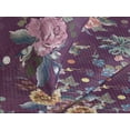 thumbnail image 3 of Ambesonne Vintage Quilted Coverlet 3 Pcs, Colorful Flowers Foliage, King Size, Cinnamon and Dark Lavender, 3 of 4