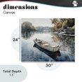 thumbnail image 4 of Stupell Industries Coastal Boat Ride Through Autumn Reflections Canvas Art, 30 x 24, by Franklyn Gregory, 4 of 8