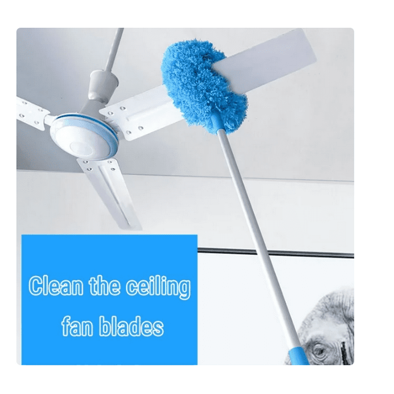 Xeovhv Ceiling Fan Duster Dusters For Cleaning Microfiber With Extension Pole 47 Inches High Furniture Com