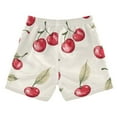 thumbnail image 7 of FORMRS Boys Swim Trunks Quick Dry Mesh Liner Boardshorts Sizes XS-XL, Red Cherry, 7 of 7